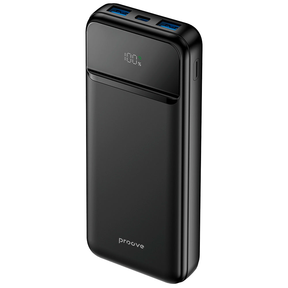 Baterie externa Proove Illuminator 2 (PBIP10212201), Type-C, 2x USB, with LED Display, Fast Charge, 22.5W, 10000mAh, Negru
