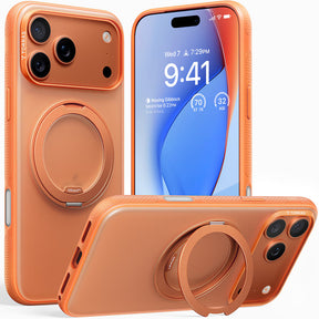 Husa de protectie Torras Ostand R Fitness Series compatibil cu iPhone 17 Pro, Portocaliu