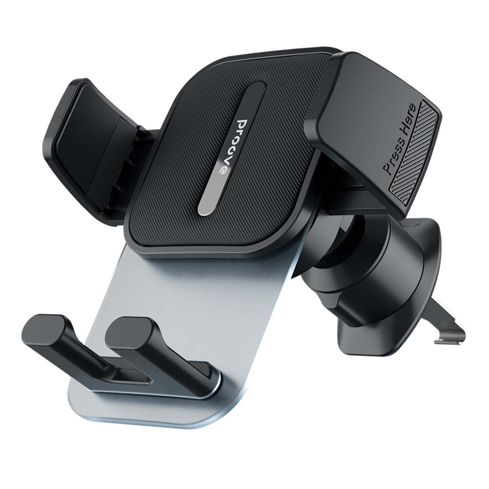 Suport Proove Crystal Clamp (CHCC00000001), Air Vent, Mechanical Clamp, Secure Fastening, for 4.7"-6.9" Phones, Negru
