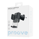 Suport Proove Crystal Clamp Plus (CHCCP0000001), Air Vent, Mechanical Clamp, Secure Mount, for 4.7-6.9" Phones, Negru