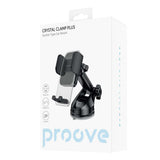 Suport Proove Crystal Clamp Plus (CHCSP0000001), Dashboard, Mechanical Clamp, Suction Cup, Stylish, Universal, Negru