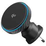 Suport Proove with Wireless Charging Graphite Circle (WHGC15010001), for Air Vent, Qi2, 15W, LED Indicator, Negru