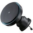 Suport Proove with Wireless Charging Light Circle (WHLC15010001), MagSafe, for Air Vent, 360°, 15W, Blue LED, Negru