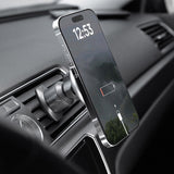Suport Proove with Wireless Charging Magic Circle (WHMC15020006), for Air Vent, Magnetic, Zinc Alloy, 15W, Argintiu