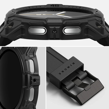 Accesoriu smartwatch Ringke Rugged Gear compatibil cu Samsung Galaxy Watch8 44mm, All Black