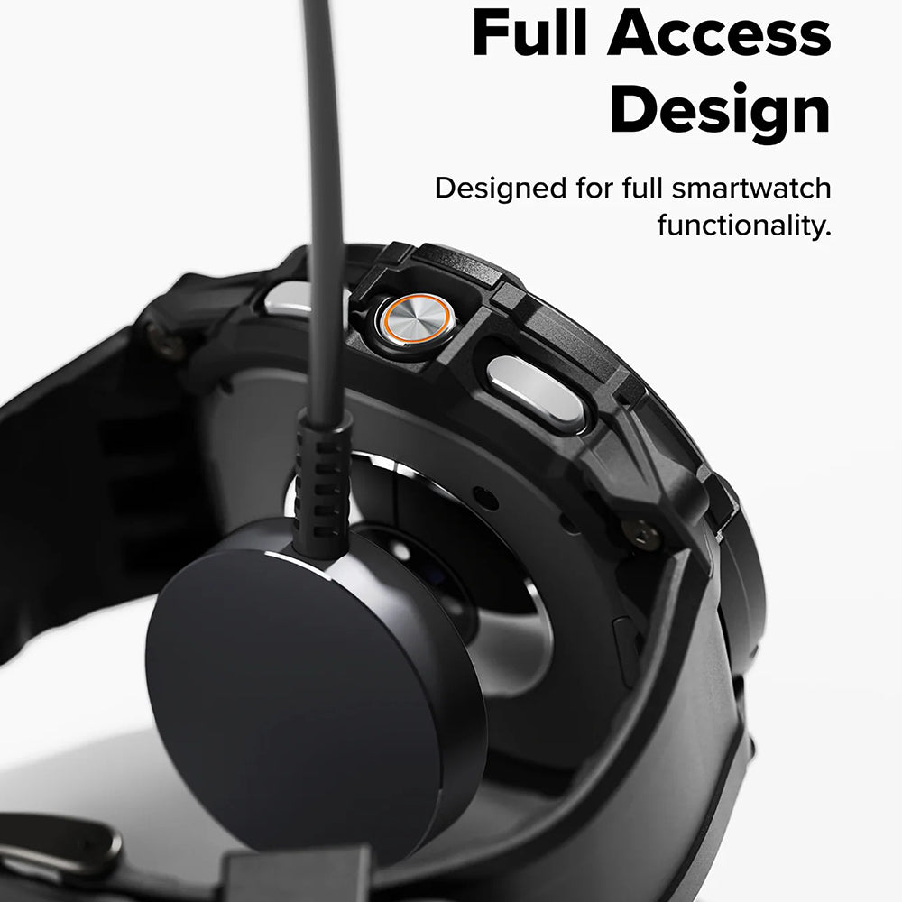 Accesoriu smartwatch Ringke Rugged Gear compatibil cu Samsung Galaxy Watch8 Classic, All Black