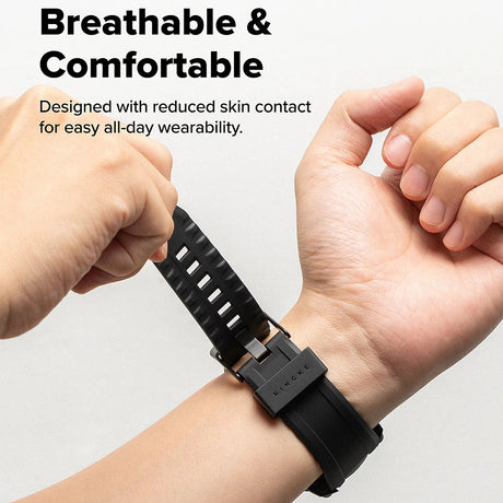 Accesoriu smartwatch Ringke Rugged Gear compatibil cu Samsung Galaxy Watch8 Classic, All Black