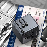 Adaptor Yesido Travel Type-C 3x USB (MC24), Negru