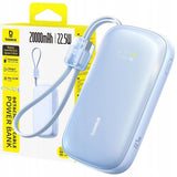 Baterie externa Baseus EnerFill FC21 Qpow 3 Ultra (E0027M03), with Detachable Cable, 20000mAh, 22.5W, USB, USB-C, Galaxy Blue