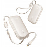Baterie externa Baseus EnerFill FC21 Qpow 3 Ultra (E0027M01), Detachable Cable, 20000mAh, 22.5W, USB, USB-C, Titanium Natural