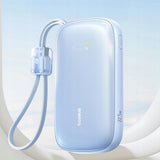 Baterie externa Baseus EnerFill FC21 Qpow 3 Ultra (E0027L03), with Detachable Cable, 10000mAh, 22.5W, USB, USB-C, Galaxy Blue