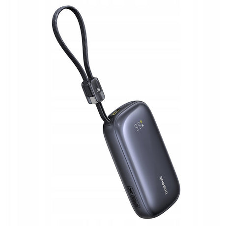 Baterie externa Baseus EnerFill FC21 Qpow 3 Ultra (E0027L00), with Detachable Cable, 10000mAh, 22.5W, USB, USB-C, Negru Cosmic