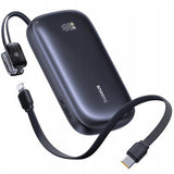 Baterie externa Baseus EnerFill FC21 Qpow 3 Ultra (E0027L00), with Detachable Cable, 10000mAh, 22.5W, USB, USB-C, Negru Cosmic