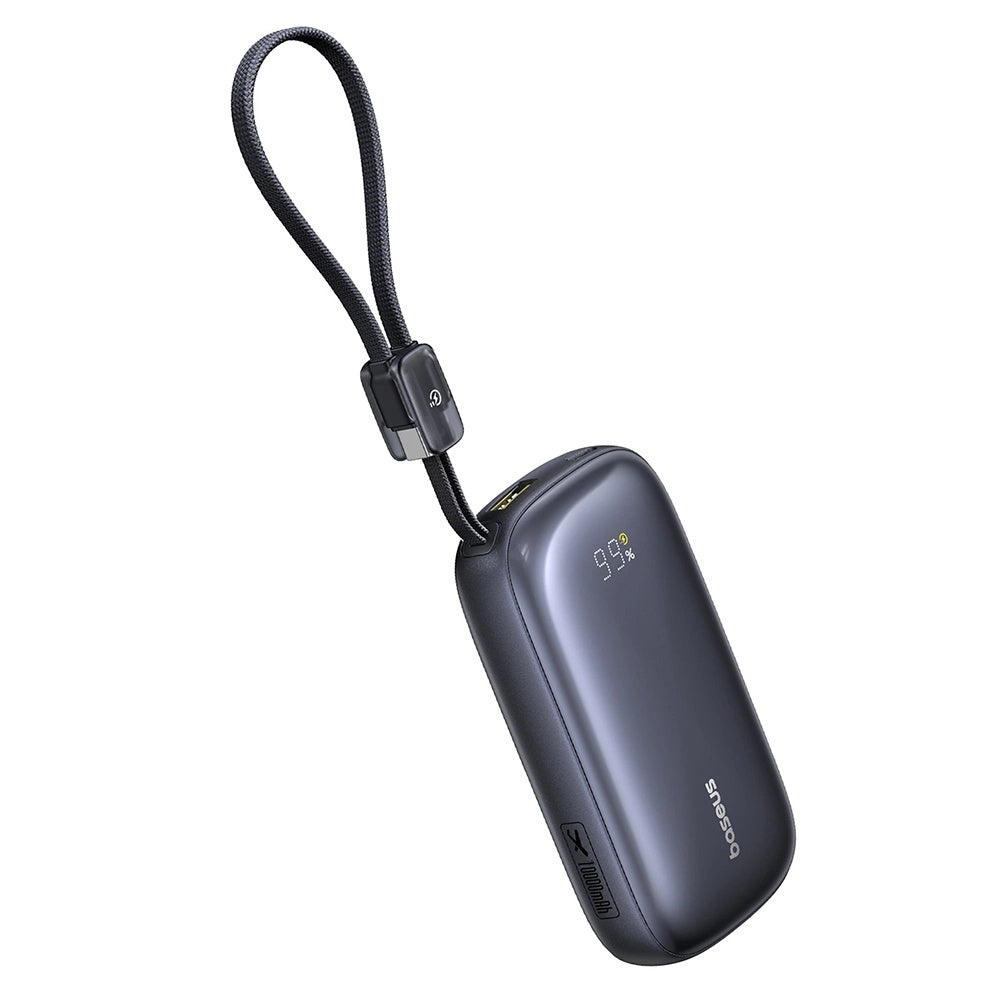 Baterie externa Baseus EnerFill FC21 Qpow 3 Ultra (E0027Q00), with Detachable Cable, 10000mAh, 45W, USB, USB-C, Negru Cosmic
