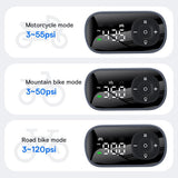 Gadget Baseus Bike Compressor PrimeTrip Series (C11169000121-00), Portable, Pressure Display, 1750mAh, 150psi, Ultra Fast, Negru