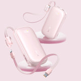 Baterie externa Baseus EnerFill FC21 Qpow 3 Ultra (E0027Q02), Detachable Cable, 10000mAh, 45W, Digital Display, Nebula Pink