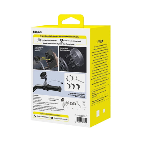 Suport Baseus Bike Phone PrimeTrip VB1 (C0013D00), Magnetic, Aluminium Alloy, Negru