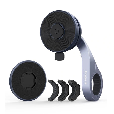 Suport Baseus Bike Phone PrimeTrip VB1 (C0013D00), Magnetic, Aluminium Alloy, Negru