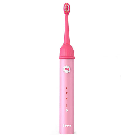 Bitvae Electric Toothbrush (BVK7S), Sonic, for Kids, 3 Smart Modes, with App, 3 Tips Set, Pressure Sensor, IPX7, Roz