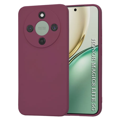 Husa de protectie Techsuit SoftFlex compatibil cu Honor Magic8 Lite, Plum Red