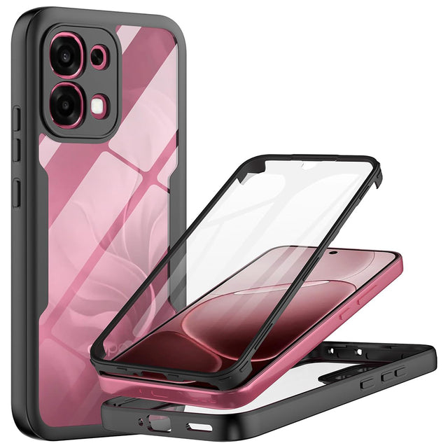 Folie de protectie Techsuit ColorVerse 360 Series + compatibil cu Oppo A6 Pro 4G / A6 Pro 5G, Negru