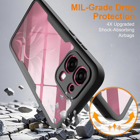 Folie de protectie Techsuit ColorVerse 360 Series + compatibil cu Oppo A6 Pro 4G / A6 Pro 5G, Negru