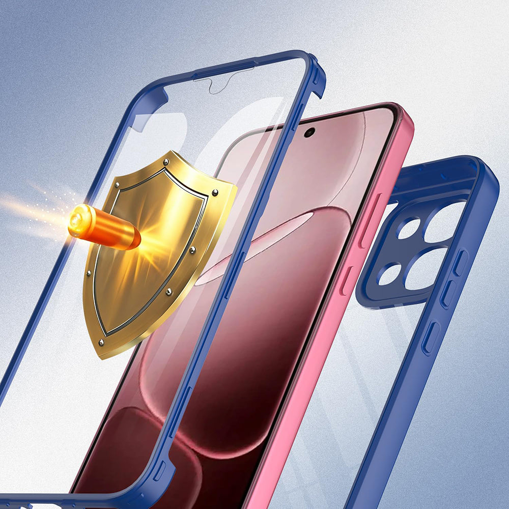 Folie de protectie Techsuit ColorVerse 360 Series + compatibil cu Oppo A6 Pro 4G / A6 Pro 5G, Albastru