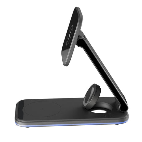 Incarcator Proove Wireless Charging Station Energy Fold (WSEF15010001), MagSafe, 3in1, for iPhone, AirPods, Apple Watch, 15W, Negru