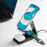 Incarcator Proove Wireless Charging Station Energy Fold (WSEF15010001), MagSafe, 3in1, for iPhone, AirPods, Apple Watch, 15W, Negru