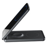 Incarcator Proove Wireless Charging Station Metal Edge (WSME15010003), MagSafe, for iPhone, AirPods, iWatch, Foldable, 15W, Gri