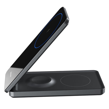 Incarcator Proove Wireless Charging Station Metal Edge (WSME15010003), MagSafe, for iPhone, AirPods, iWatch, Foldable, 15W, Gri