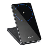Incarcator Proove Wireless Charging Station Metal Edge (WSME15010003), MagSafe, for iPhone, AirPods, iWatch, Foldable, 15W, Gri