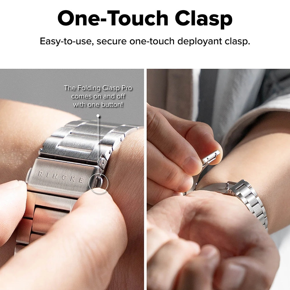 Accesoriu smartwatch Ringke Metal One Air compatibil cu Samsung Galaxy Watch8 40mm/Watch8 44mm/Watch8 Classic, Argintiu