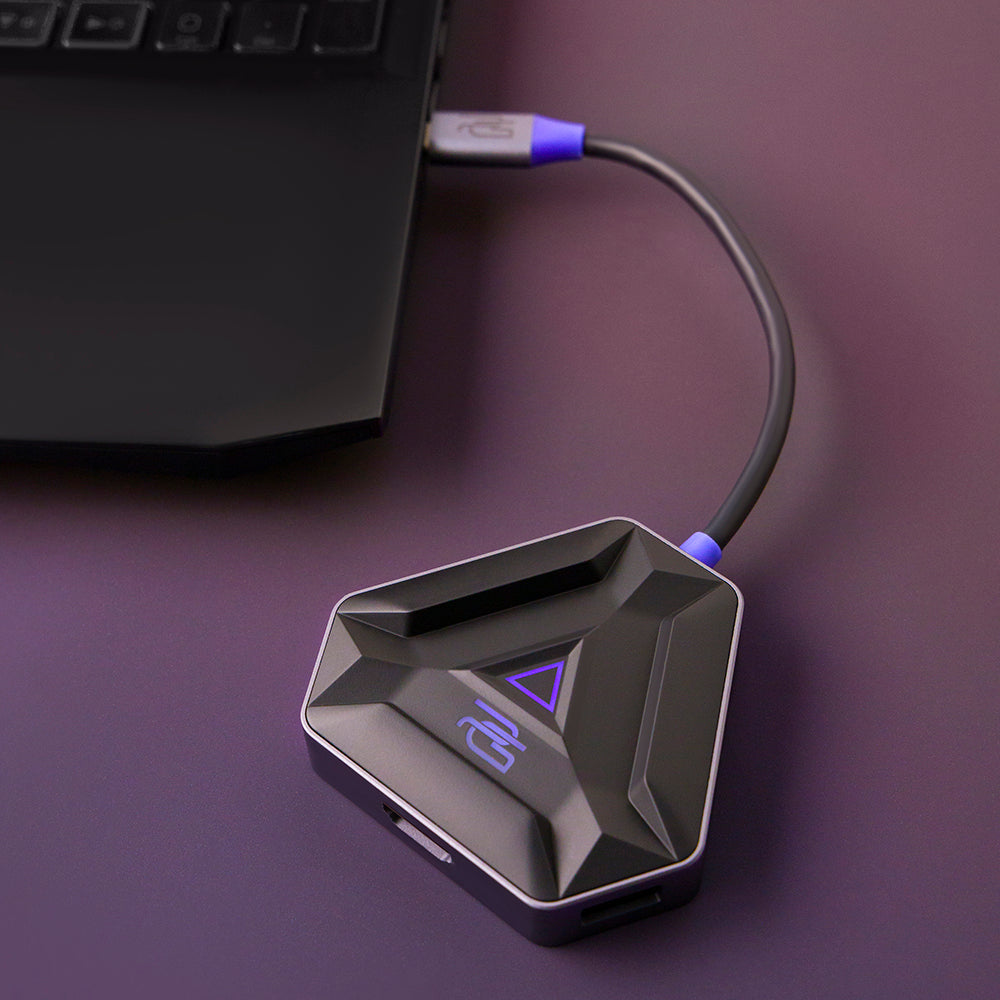 Hub/Dock Proove Docking Station Gaming Spectre 5in1 (HBPG10221205), Type-C to 2x USB 3.0, Type-C, HDMI, PD100W, Gri Inchis