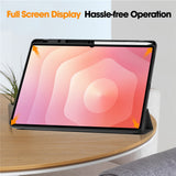 Husa de protectie tableta Techsuit Flex Trifold (with Pencil Holder) compatibil cu Samsung Galaxy Tab S11 Ultra, Negru