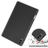Husa de protectie tableta Techsuit Flex Trifold (with Pencil Holder) compatibil cu Samsung Galaxy Tab S11 Ultra, Negru