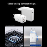 Incarcator Spigen Essential EE673EU (ACH08710), USB, 2x Type-C, Fast Charging, Quantum Boost, 67W, Alb