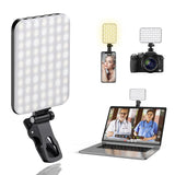 Suport Yesido Selfie Light (DH12), USB-C, 3000mAh, 6W, 120 LED, with Clip-on Design, Negru