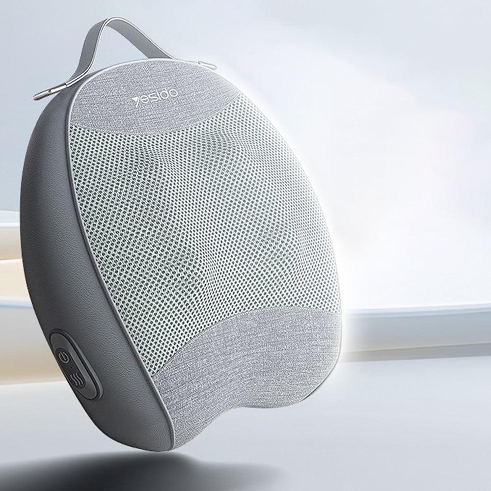 Yesido Back Massager (MG15), with Heating Function, Quiet Operation, 32W, 2000mAh, Gri