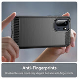 Husa de protectie Techsuit Carbon Silicone compatibil cu OnePlus 15R, Negru