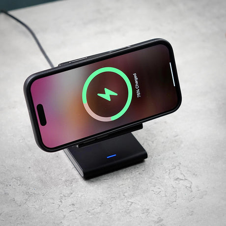 Incarcator Lito 4in1 Magnetic Wireless (LT-W02), for iPhone, Apple Watch, AirPods, Phone Stand, 15W, QI2, N52 Magnets, Negru