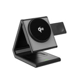 Incarcator Lito 4in1 Magnetic Wireless (LT-W02), for iPhone, Apple Watch, AirPods, Phone Stand, 15W, QI2, N52 Magnets, Negru