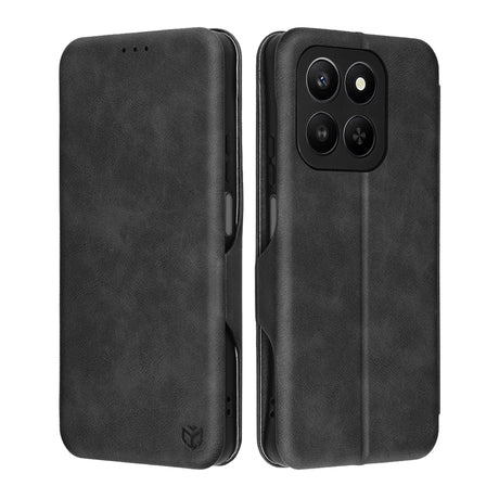Husa de protectie Techsuit Safe Wallet Plus compatibil cu Honor 400 Smart 5G / 400 Smart 4G / X7d 4G, Negru