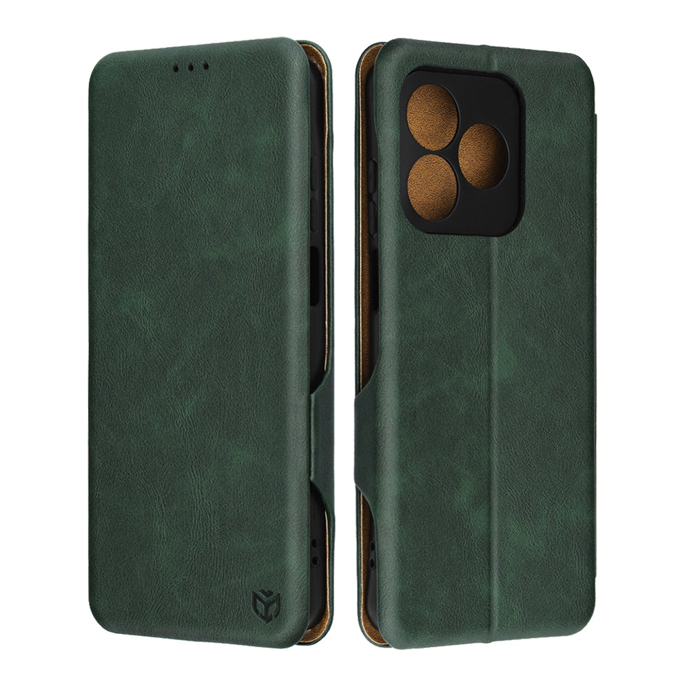 Husa de protectie Techsuit Safe Wallet Plus compatibil cu Honor X5c Plus, Verde