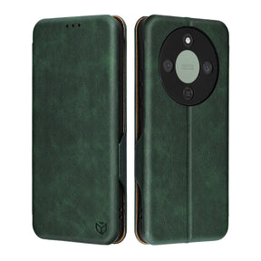 Husa de protectie Techsuit Safe Wallet Plus compatibil cu Honor Magic8 Lite, Verde