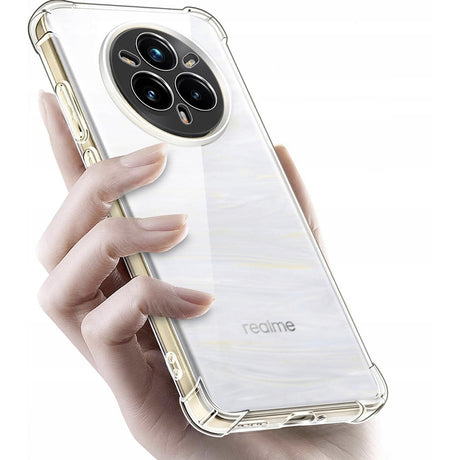 Husa de protectie Techsuit Shockproof Clear Silicone compatibil cu Realme GT 8 Pro, Transparent