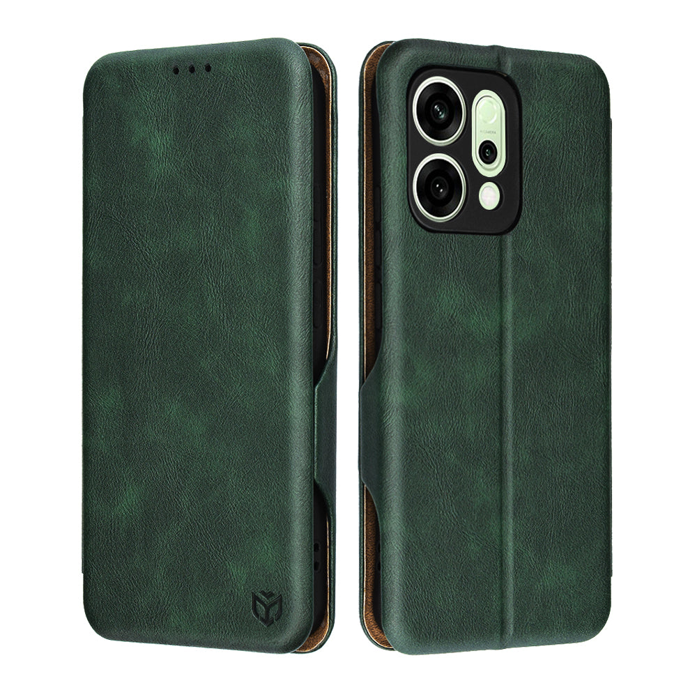 Husa de protectie Techsuit Safe Wallet Plus compatibil cu Oppo Reno14, Verde