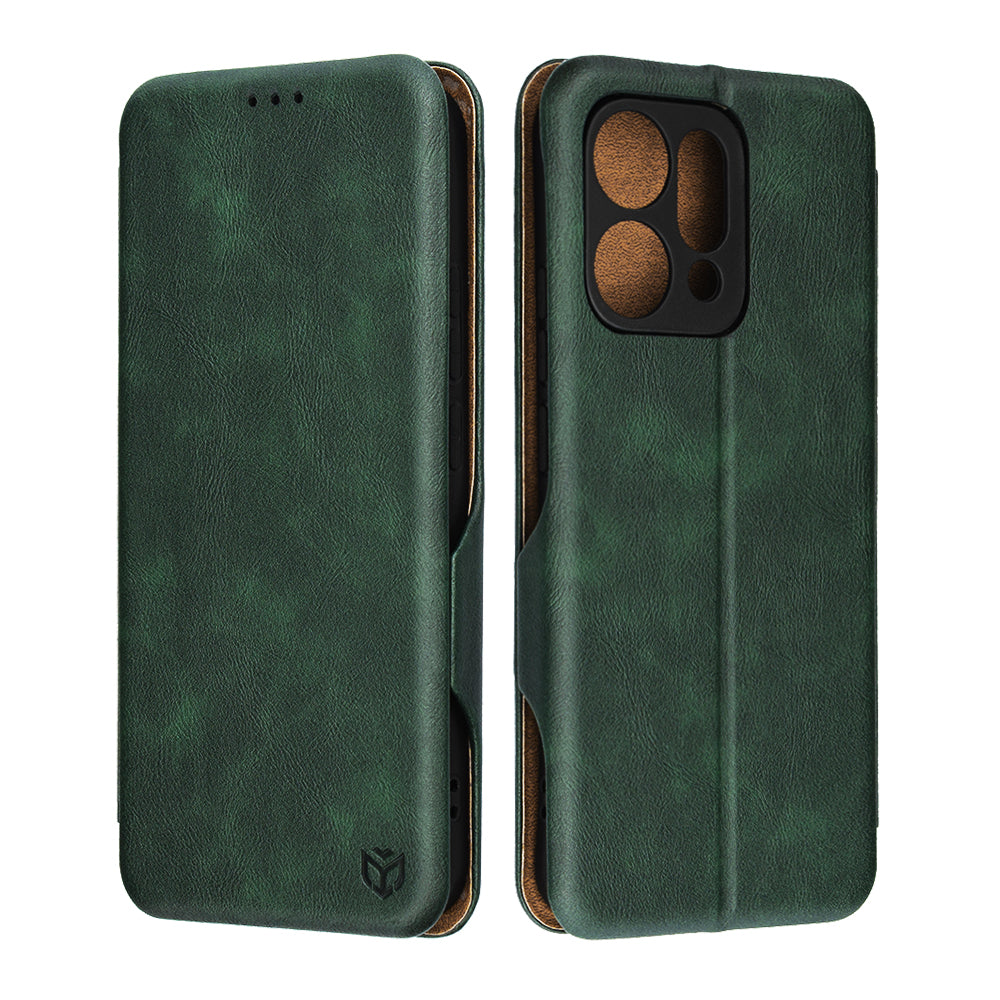 Husa de protectie Techsuit Safe Wallet Plus compatibil cu Oppo Reno14, Verde