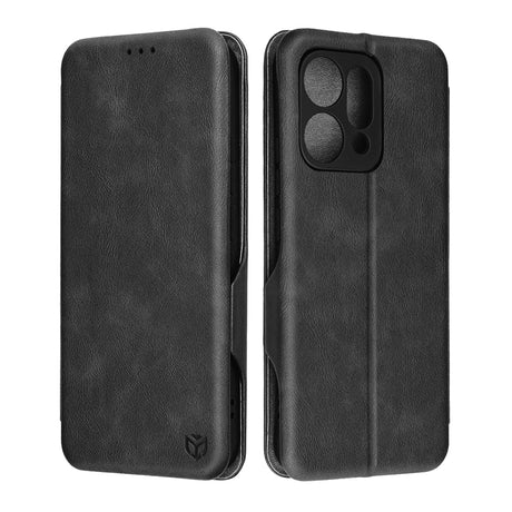 Husa de protectie Techsuit Safe Wallet Plus compatibil cu Oppo Reno14, Negru