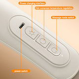 Yesido Neck Massager (MG11), Adjustable, 3 Versatile Massage Modes, Soothing Heat Therapy, 2400mAh, Bej
